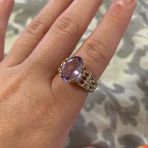 Amethyst ring sz 8